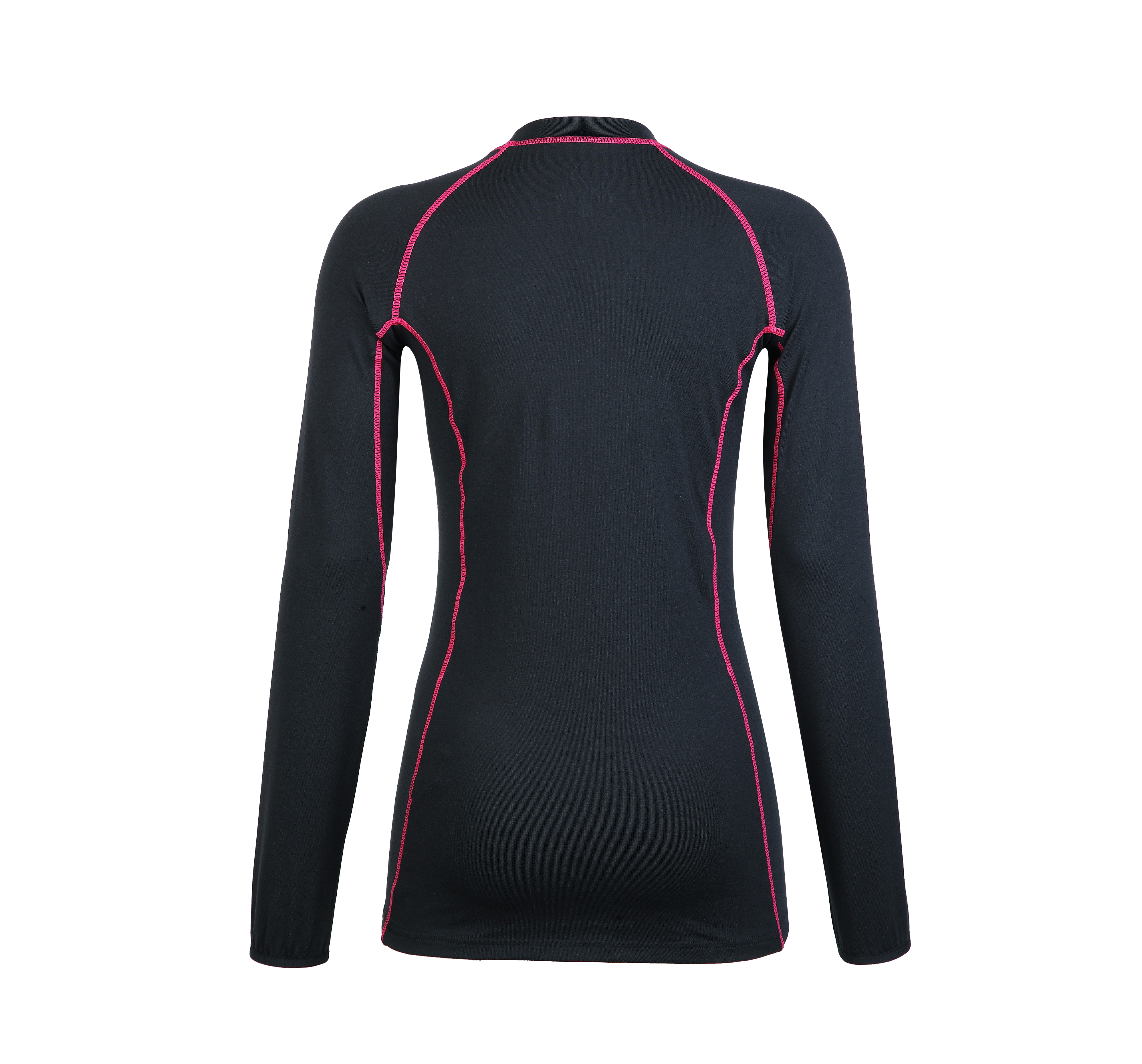 Women’s knitted flat lock compression top.