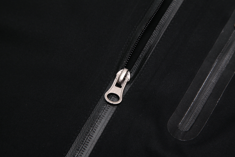 Men’s woven bicycle long sleeve seamless tape zipper jacket.
