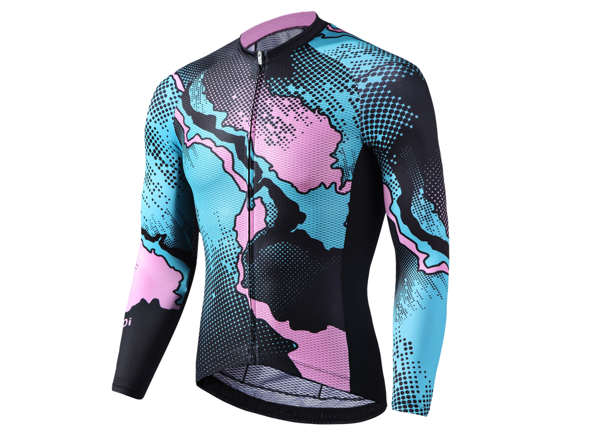Men’s knitted bicycle long sleeve quick dry shirt
